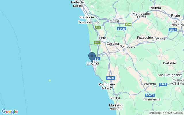 Kaart met locatie Fortezza Vecchia